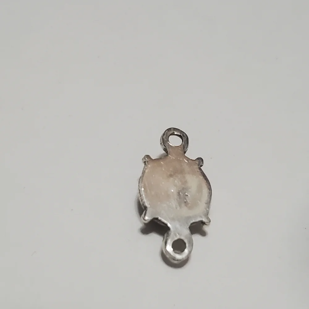 2/$20 Link Sterling Silver with Rainbow Moonstone (Natural) 18x10mm